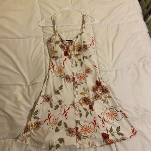 Derek Heart Floral Spaghetti Strap Dress